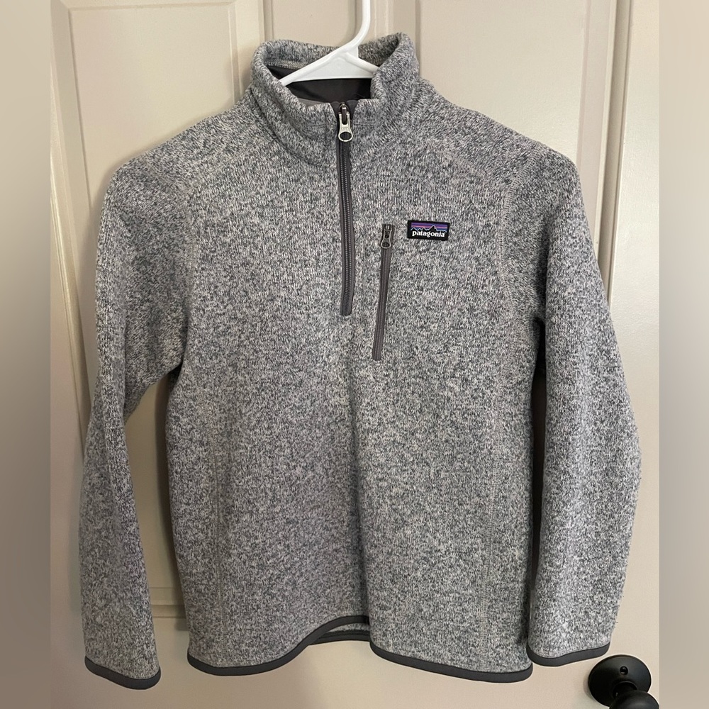 Patagonia Boys’ Better Sweater 1/4 Zip Pullover Stonewash Size Medium (10)